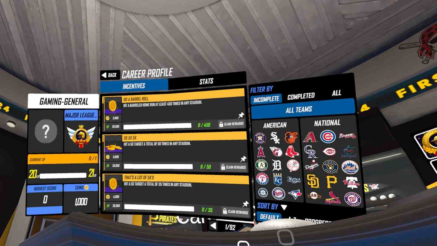 Oculus Quest 游戏《美国职棒大联盟本垒打 VR》MLB Home Run Derby VR!