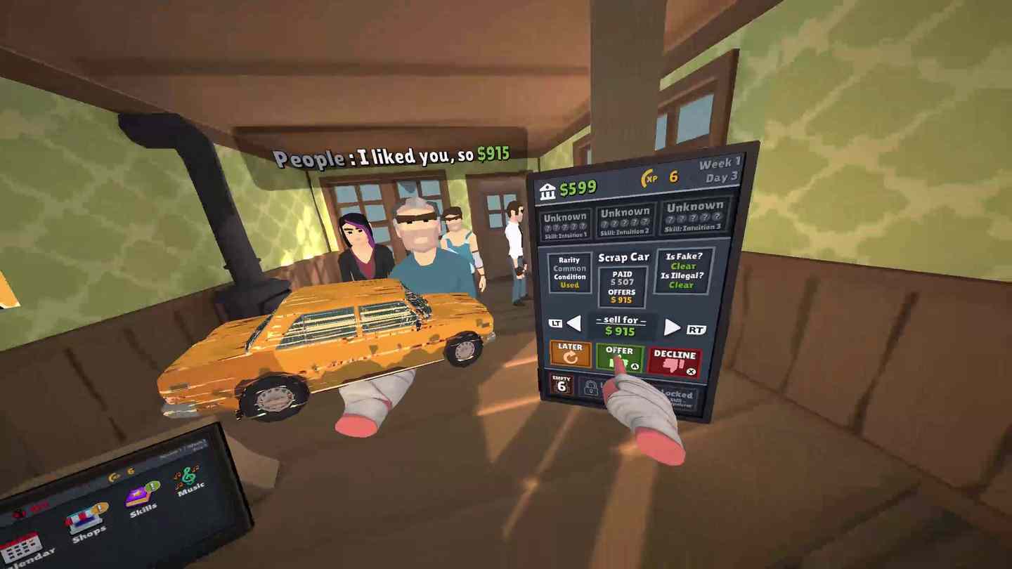 Oculus Quest 游戏《经销商模拟器》Dealer Simulator