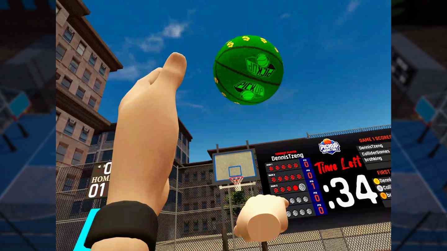 Oculus Quest 游戏《街头篮球VR》Pickup Basketball VR