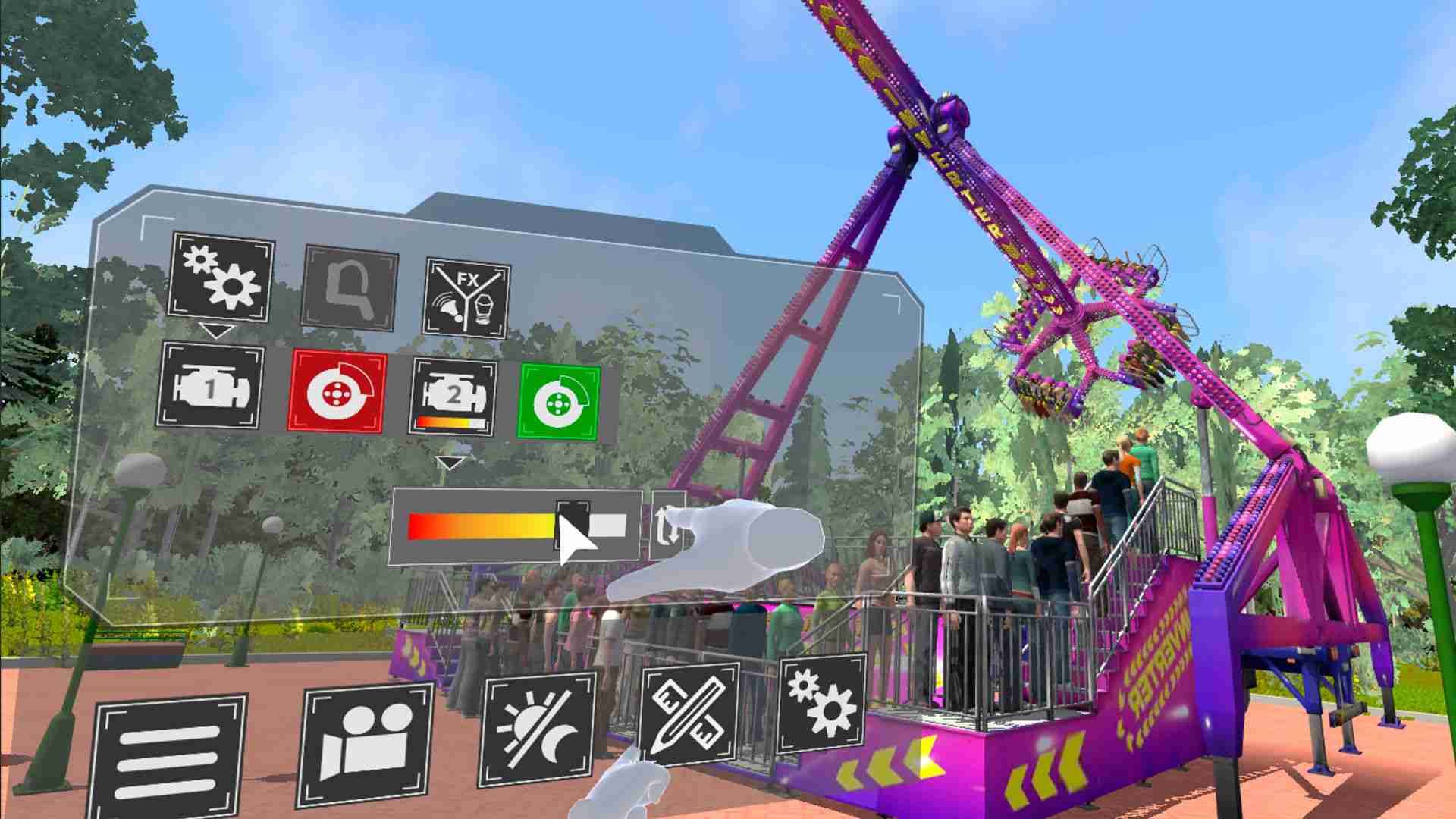 Oculus Quest 游戏《主题公园模拟器：过山车天堂》Theme Park Simulator: Rollercoaster Paradise VR