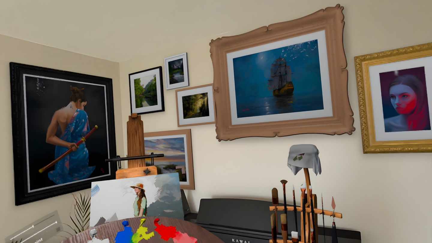 Oculus Quest 游戏《油画模拟器》Vermillion VR