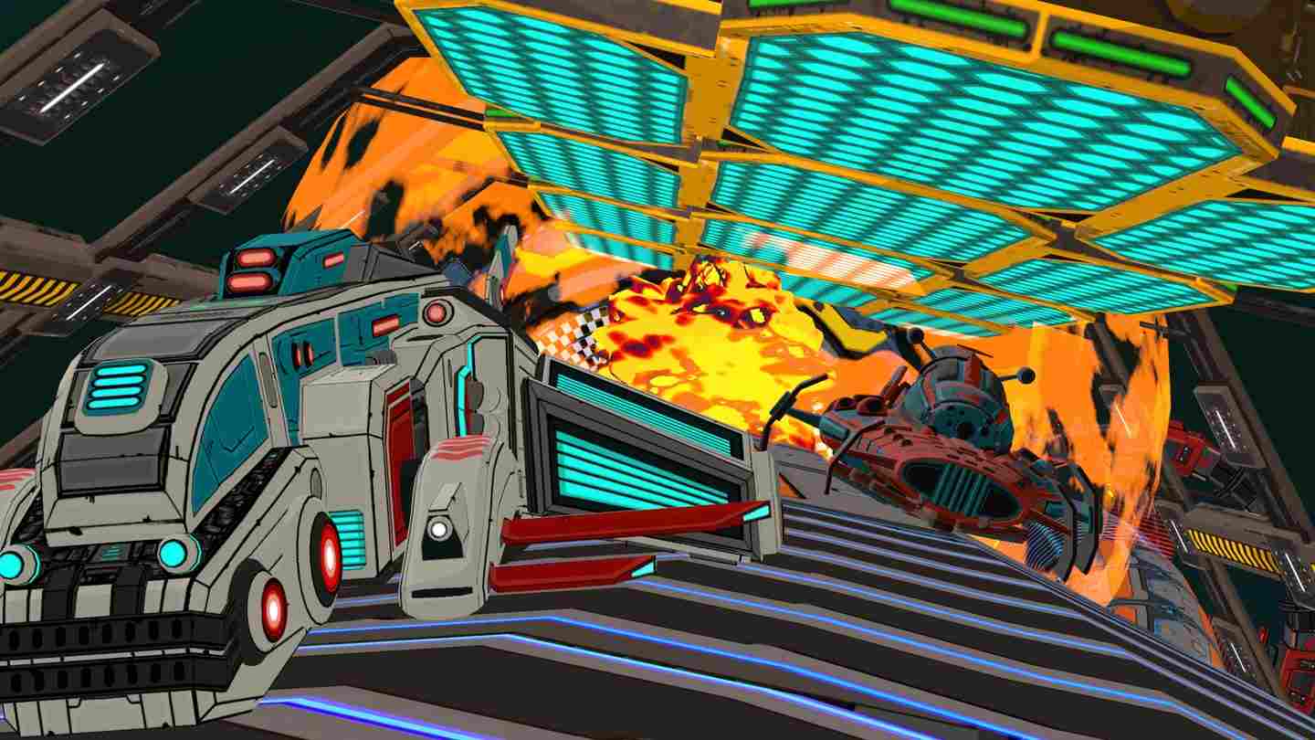 Oculus Quest 游戏《管道赛车》Radial-G: Proteus - VR科幻风格