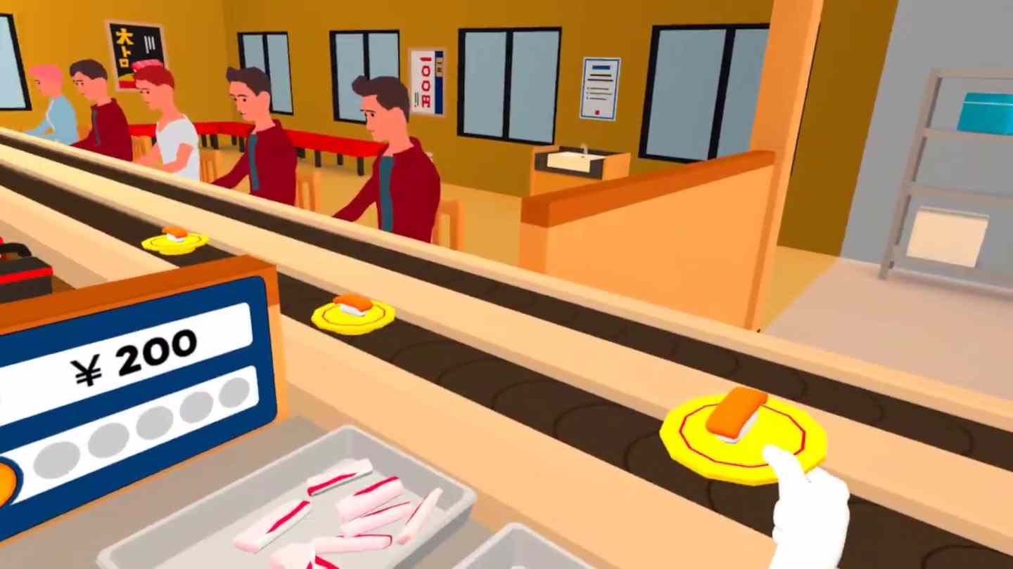 Oculus Quest 游戏《Kaiten Sushi VR》传送带寿司