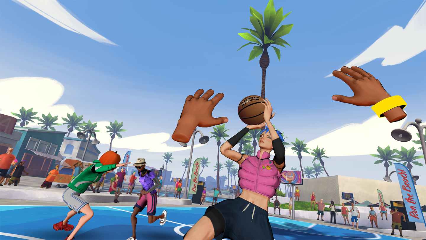 Oculus Quest 游戏《热血篮球》Blacktop Hoops VR