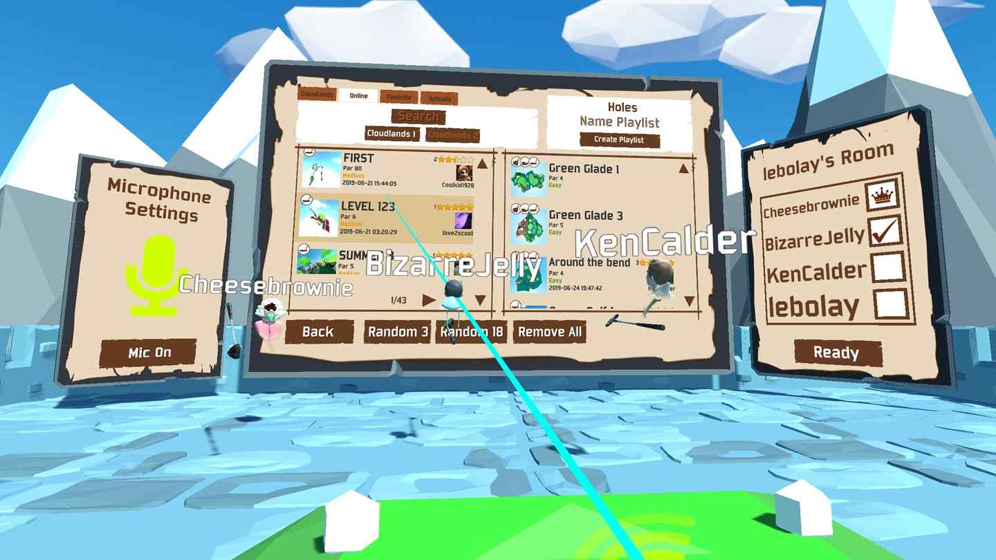 Oculus Quest 游戏《云大陆~迷你高尔夫》Cloudlands 2