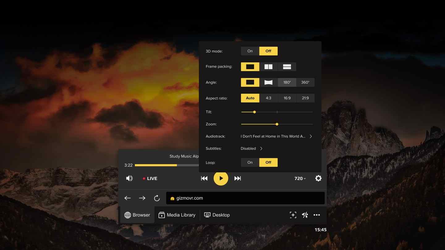Oculus Quest 游戏《媒体播放器》GizmoVR Video Player