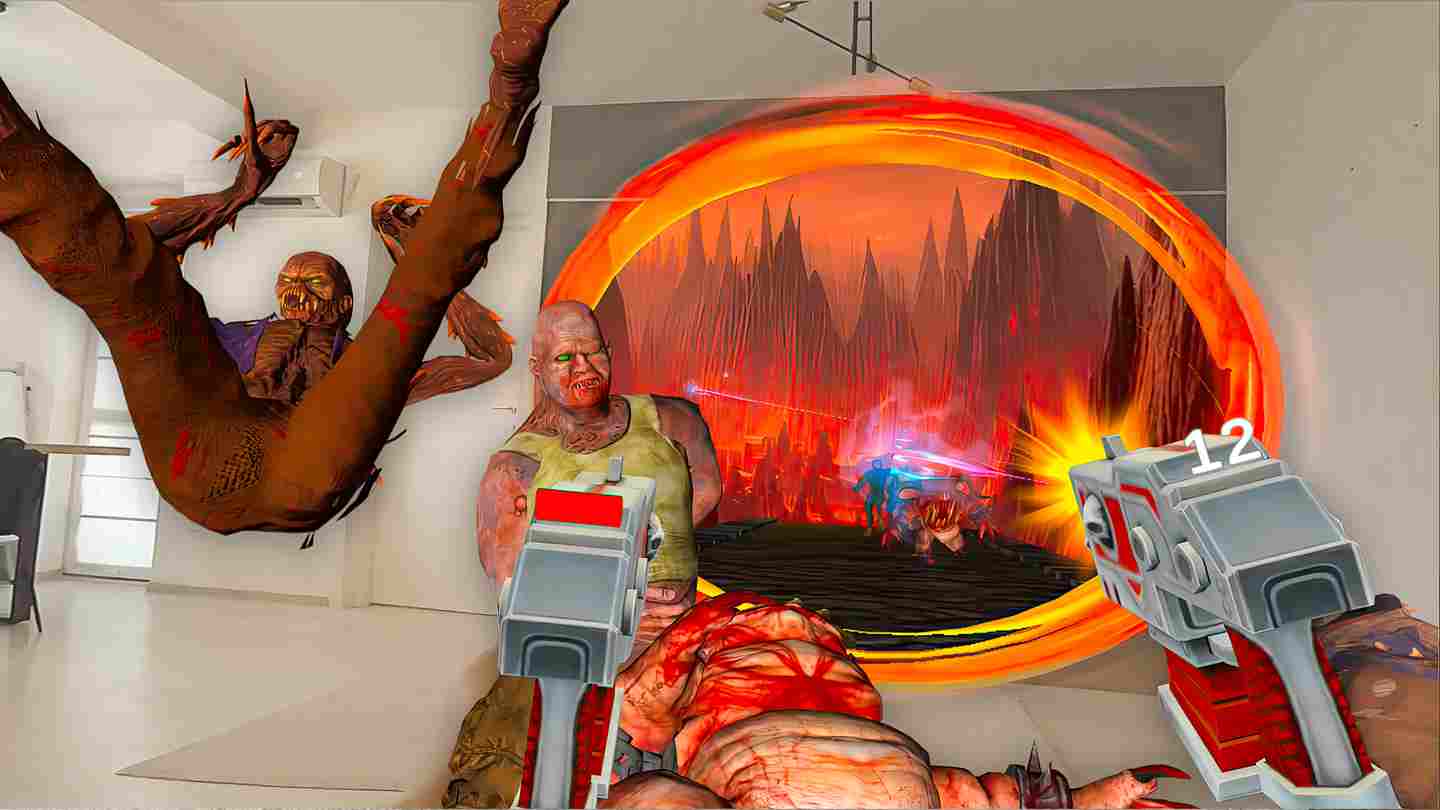 Oculus Quest 游戏《地狱部落》Hell Horde: Mixed Reality Survival