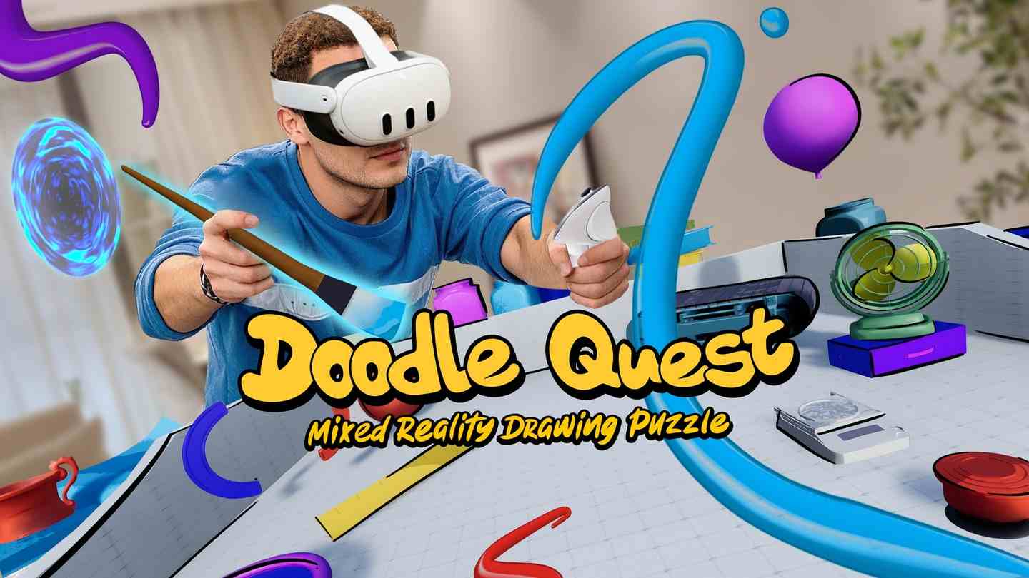 Meta Quest 游戏《涂鸦任务 绘画拼图》Doodle Quest: Mixed Reality Draw Puzzle