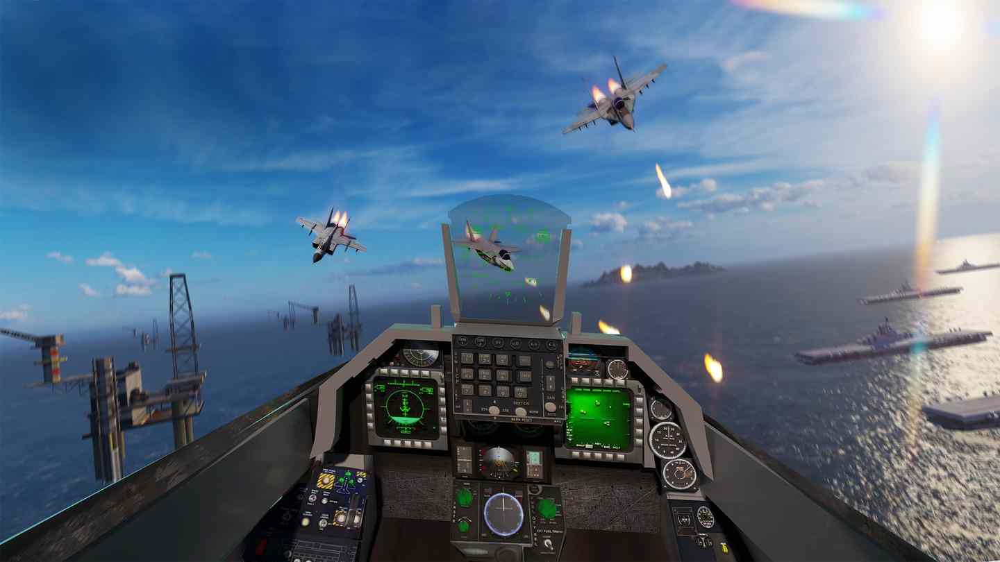 Oculus Quest 游戏《飞跃战斗机 空战模拟器》FlyVRX - Fighter Jet Air Combat War Simulator