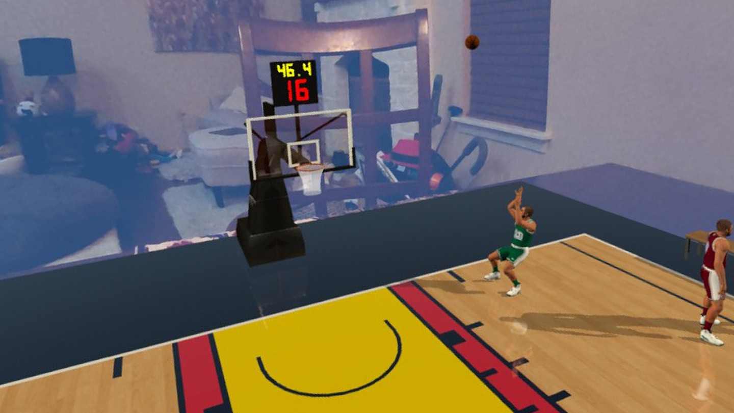 Meta Quest 游戏《桌上篮球 AR》Tabletop Basketball AR