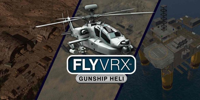 Meta Quest 游戏《军用武装直升机战争》FlyVRX – Military Gunship Helicopter War-魔趣网精选