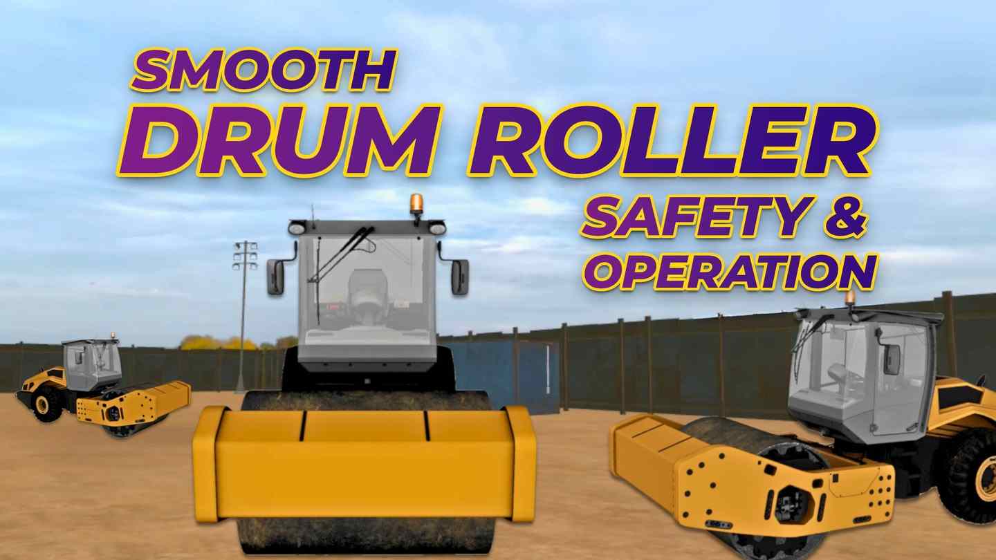 Meta Quest 游戏《滚筒压路机操作指南》Smooth Drum Roller Safety and Operation