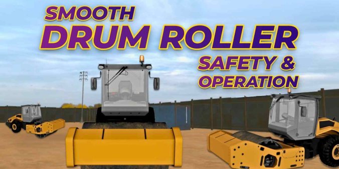 Meta Quest 游戏《滚筒压路机操作指南》Smooth Drum Roller Safety and Operation-魔趣网精选