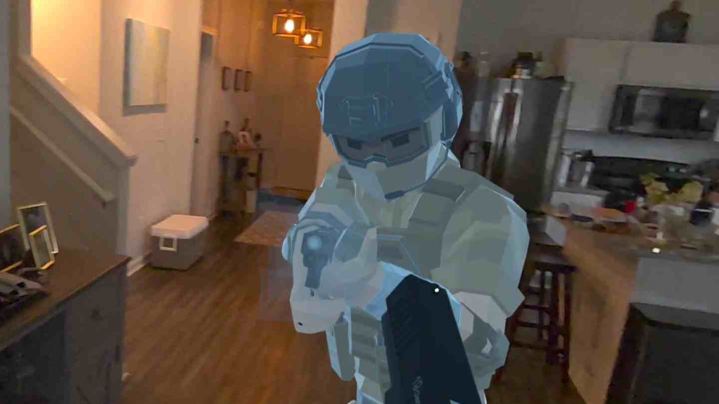Meta Quest 游戏《咔哒咔哒 枪战》Click Clack Mixed Reality