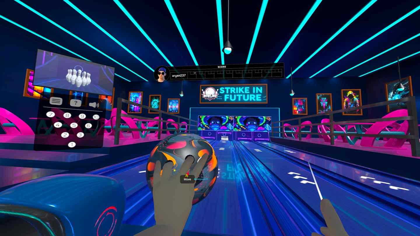 Meta Quest 游戏《保龄球馆》Bowling Alley