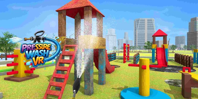Meta Quest 游戏《高压清洗 VR:清洗乐趣》Pressure Wash VR ASMR Power Washer Fun-魔趣网精选