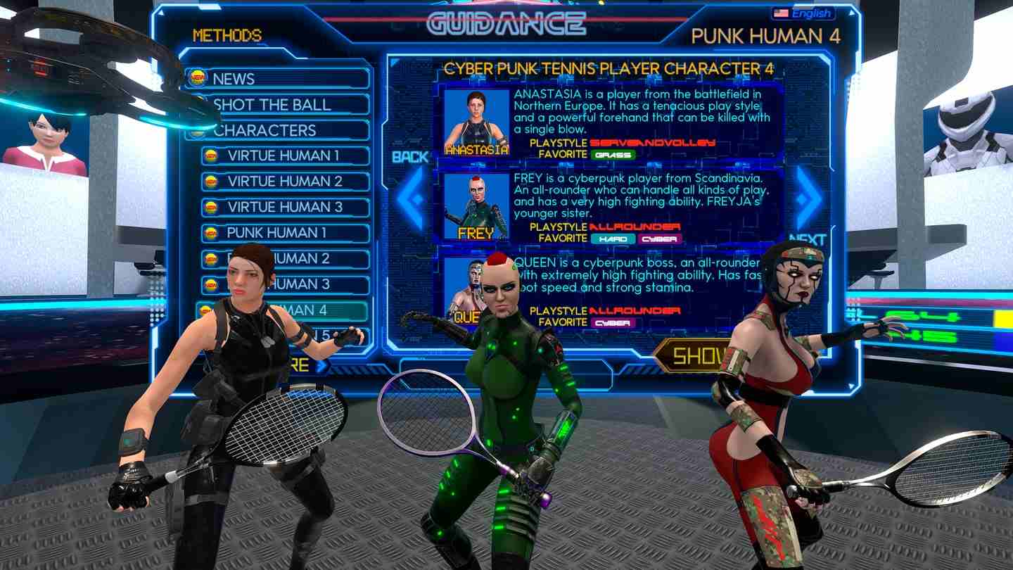 Oculus Quest 游戏《真实卡通网球》CYBER TENNIS