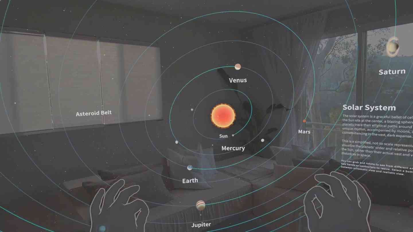 Meta Quest 游戏《房间里的宇宙XR空间》Cosmic XR - Space In Your Room